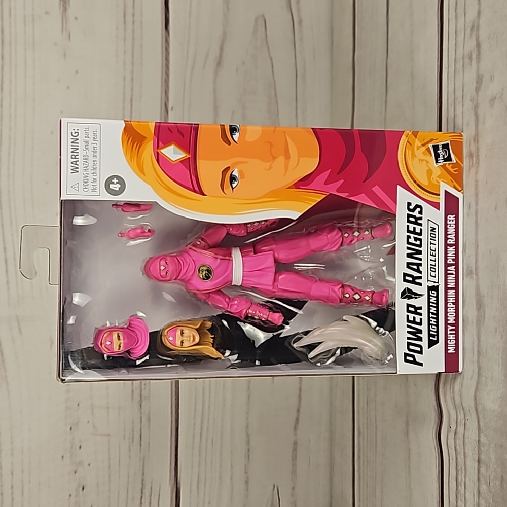 Power Rangers Lightning Collection Mighty Morphin Ninja Pink Ranger Figure 6"